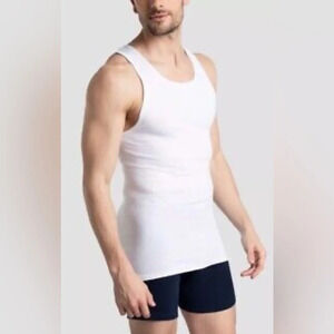 NNT 6 x Fruit of The Loom cotton blend comfortable fitted sleeveless tank top L